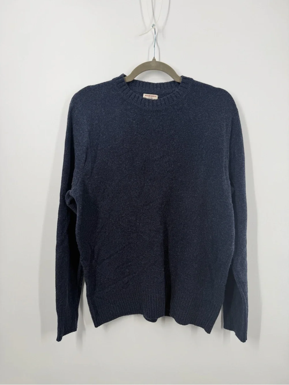 J. Crew rugged merino wool-blend sweater Navy